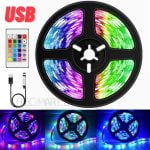 elecmart-led-strip-5050-rgb-waterproof-tv-background-lighting-usb-dc-5v-5-meters-thumb