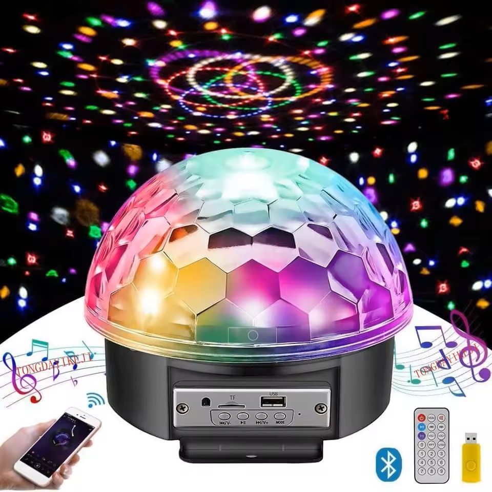 elecmart music magic disco ball light bluetooth remote control
