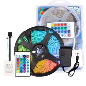 RGB 2835 LED 5 Meters Strip Kit with 24 Keys IR Remote Controller - Image 3