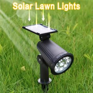 Solar Lawn Projector Warm White Spotlight Outdoor Garden Light - Image 3