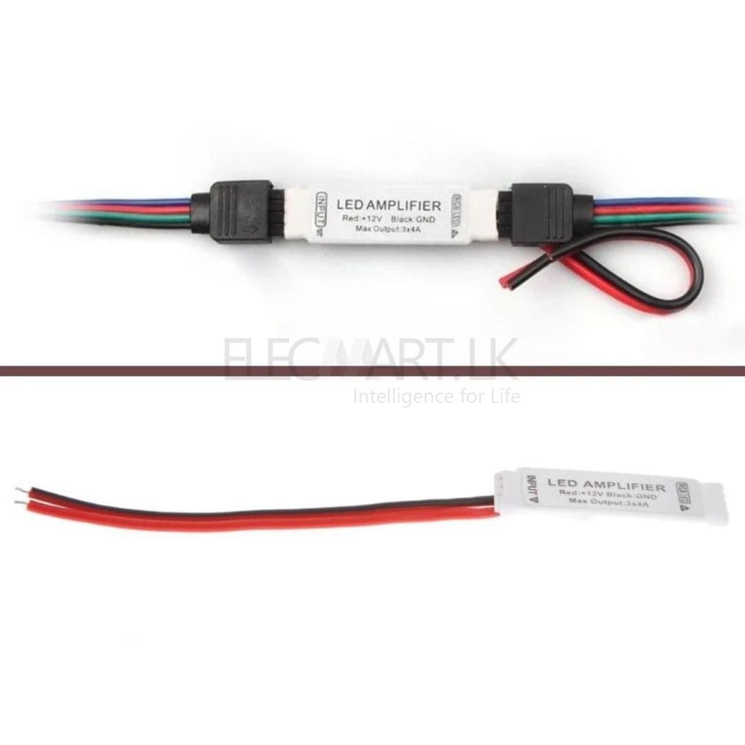 elecmart rgb led strip amplifier repeater dc 12v