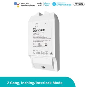 elecmart sonoff dual r2 wifi smart switch