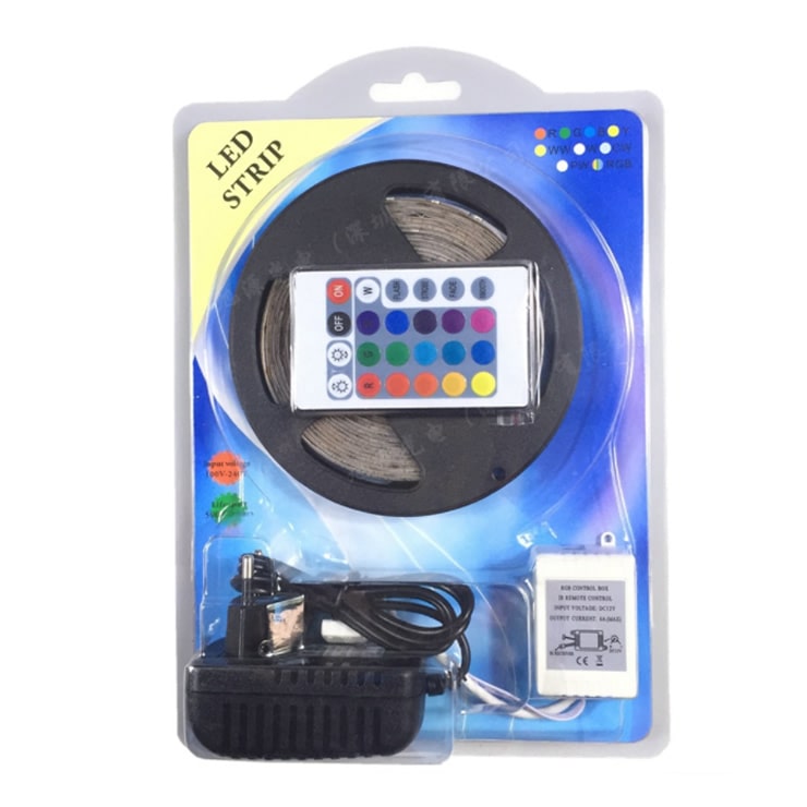 elecmart rgb 5050 strip kit with 24 key controller